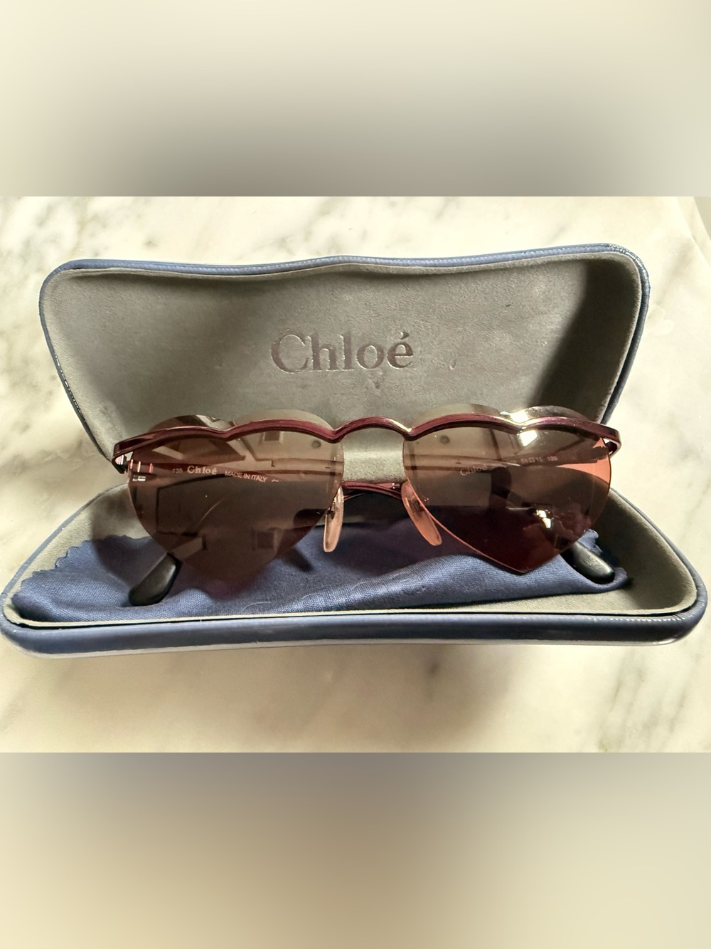 Vintage Chloe Heart shaped Sunglasses